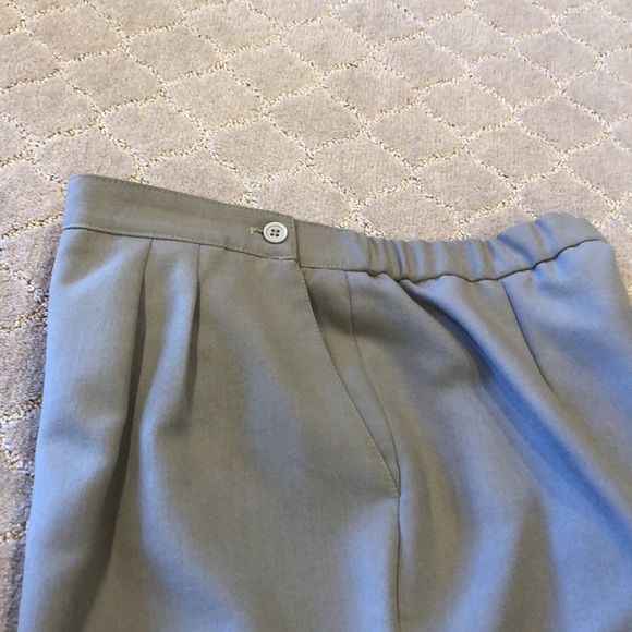 Joyce wool blend tan slacks - Picture 2 of 6